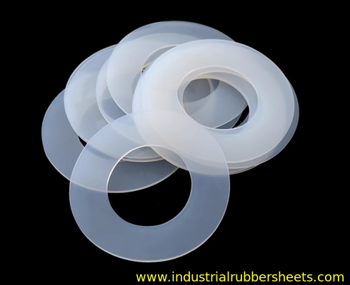 Dark Red O Ring Washer , Silicone Rubber Washers Good Aging Resistance