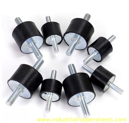 High Shock Absorption Rubber Shock Mounts Black Durable Vibration Dampening Mounts for Industrial Equipment and Machines
