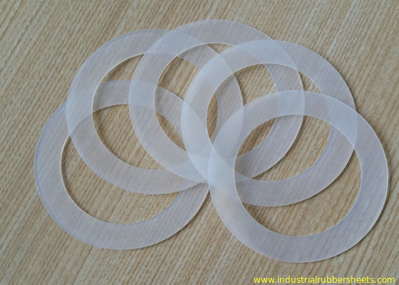 Customized Size Food Grade Silicone Washers , Closed Cell Silicone Foam Gasket