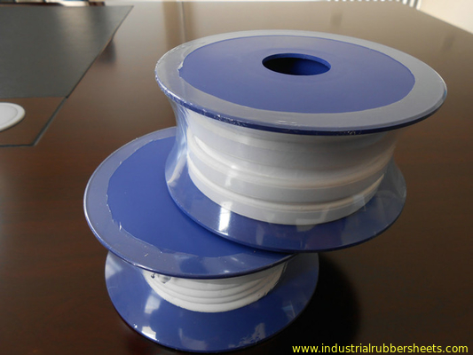 White Backing Adhesive PTFE Gasket Tape Food Grade Rectangle / Round Cross