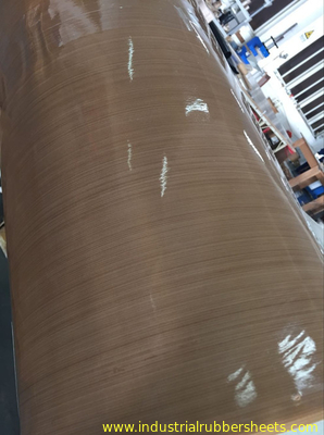 Brown Ptfe Coated Glass Cloth / PTFE Coated Fiberglass Cloth 0.08-0.35mm Thickness