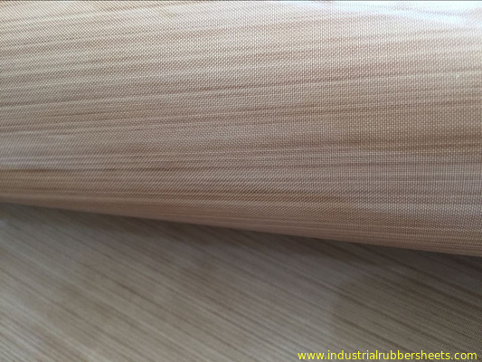 Brown Ptfe Coated Glass Cloth / PTFE Coated Fiberglass Cloth 0.08-0.35mm Thickness