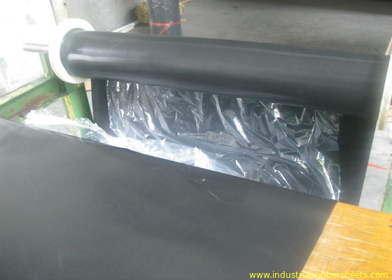 Black Industrial Rubber Sheet 80+-5 Shore A Hardness 6-12Mpa Tensile Strength