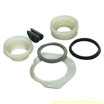 Industrial Grade Silicone Rubber Washers Customize Size 7.5-12Mpa Tensile Strength