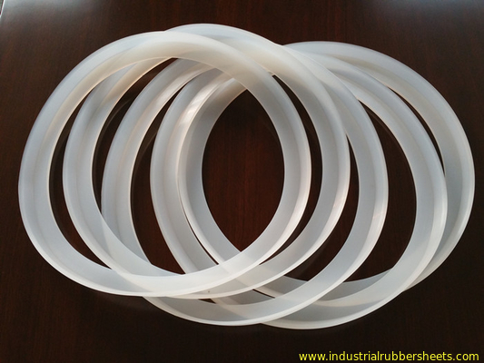 Industrial Grade White Silicone Rubber Washers Smooth Surface With RoHS Certificate