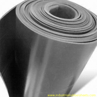 2MPa Black Color Silicone Rubber Sheet / SBR Rubber Sheet Industrial Grade