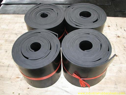 2MPa Black Color Silicone Rubber Sheet / SBR Rubber Sheet Industrial Grade