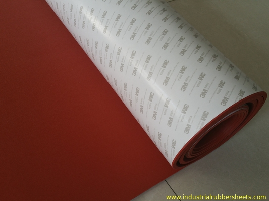 1 - 10mm x 1 - 1.5m x 10m Silicone Foam Sheet , Silicone Sponge Sheet Backing Adhesive 3M Gule